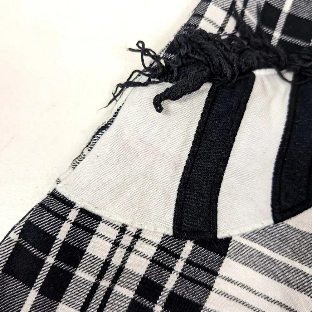 Kelly's Kids Dress Girls Size 2T Black Zebra Plaid Shift